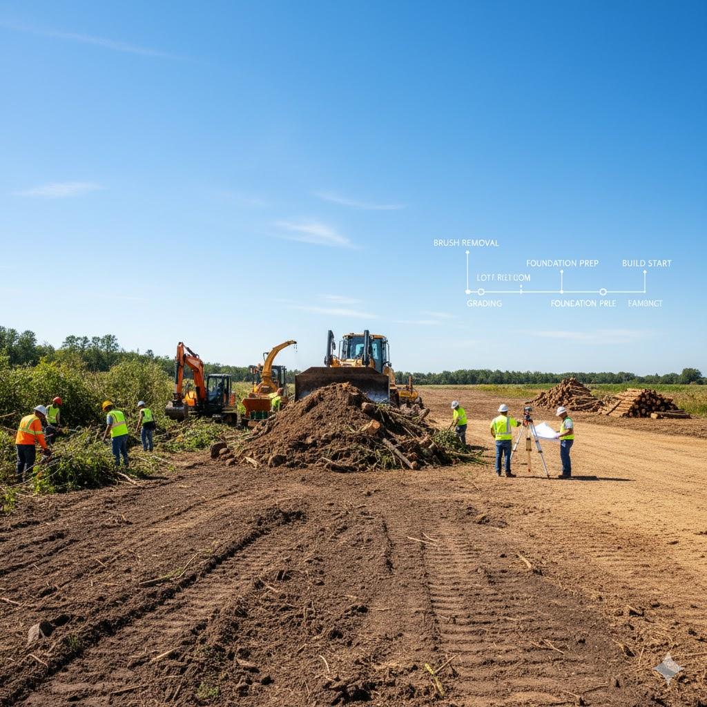 lot clearing timeline